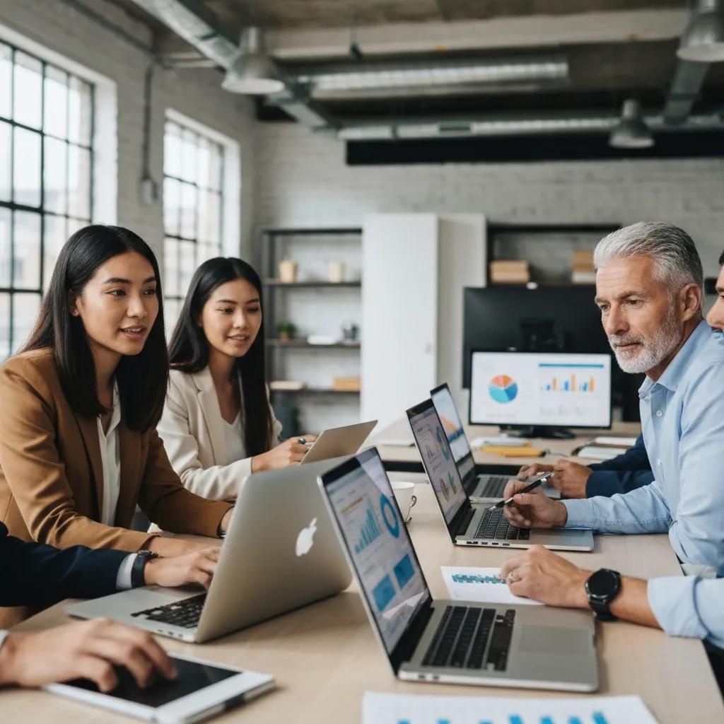 PPC campaign planning in a modern workspace with devices and campaign metrics