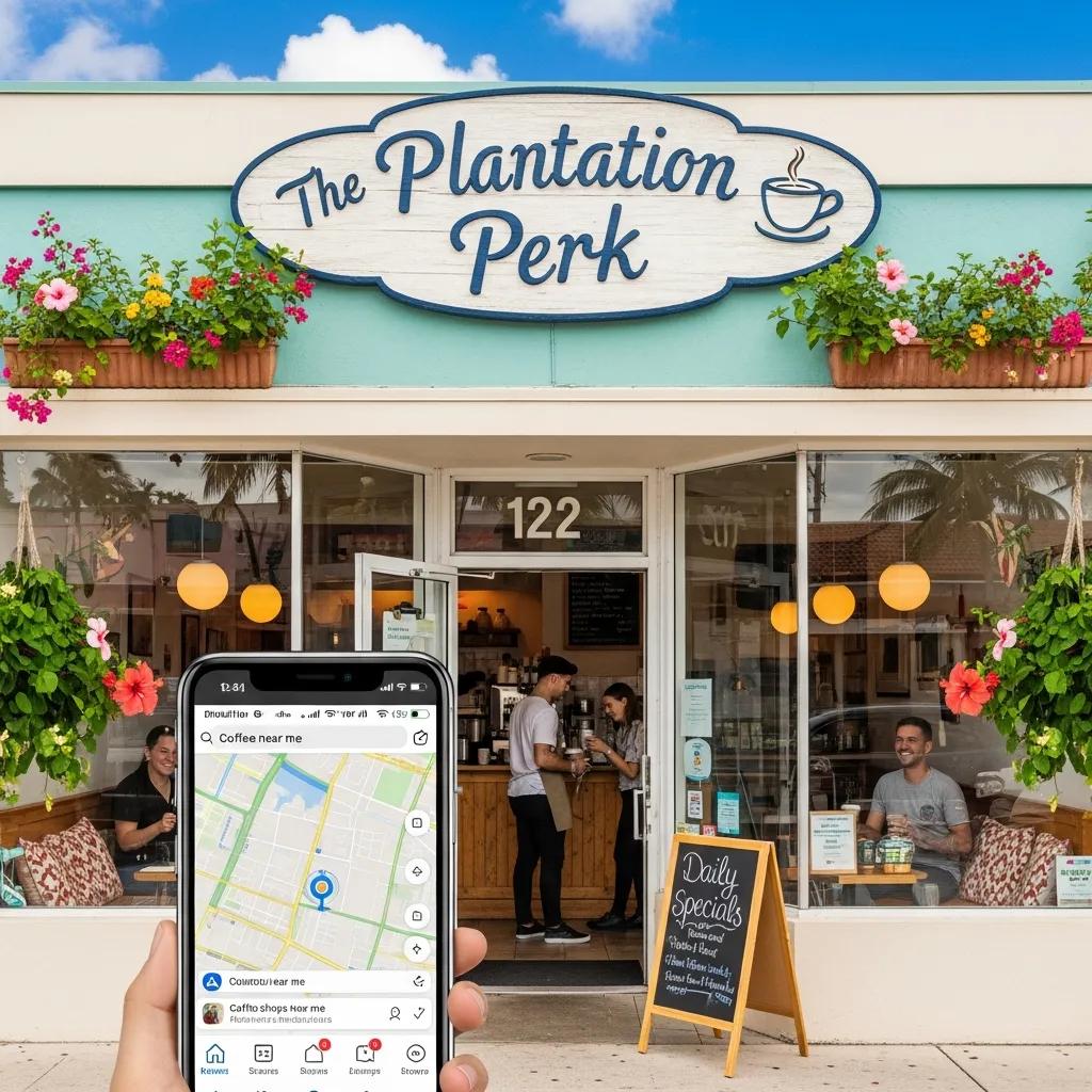 Local business storefront in Plantation, FL, highlighting local SEO visibility